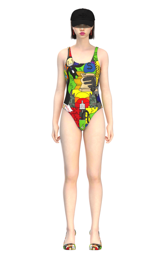 BEWARE One-Piece Swimsuit