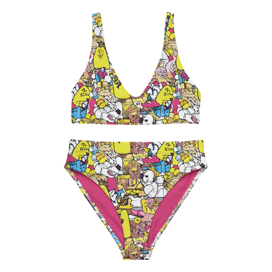 SoCi Bikini mit hoher Taille